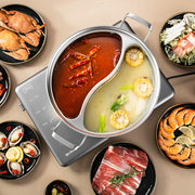 Integrated Two-flavor Hot Pot Universal Large Capacity Pot